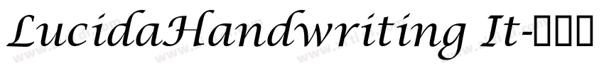LucidaHandwriting It字体转换